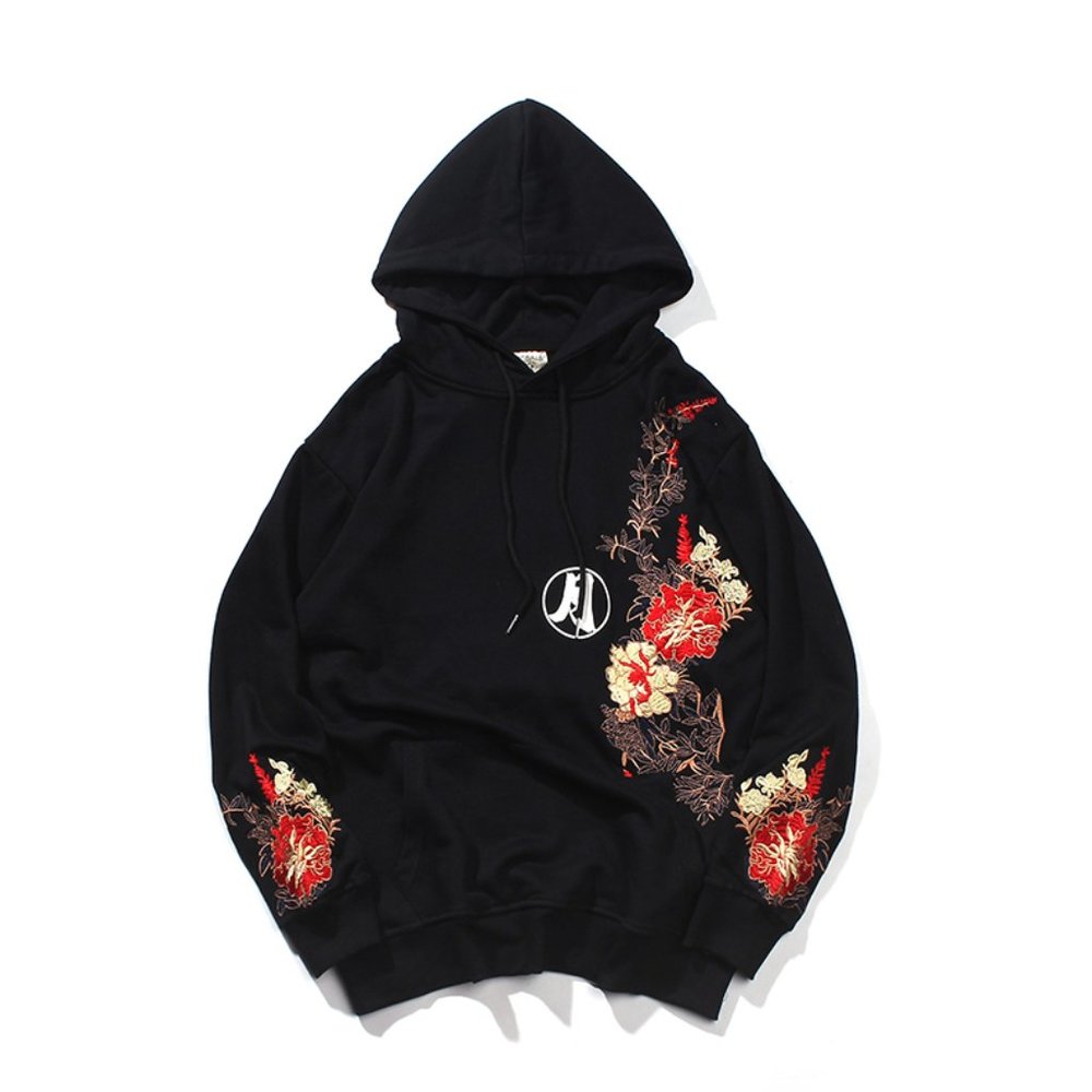 Embroidered hoodie. Master stitch-works.